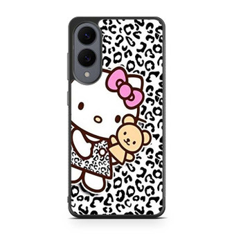 hello kitty leopard background Samsung Galaxy S25 Edge Case