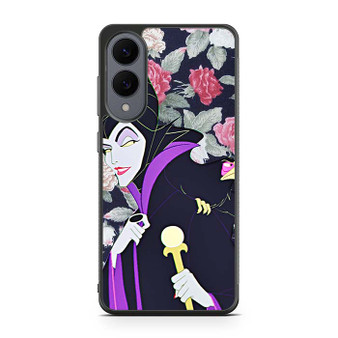 Maleficent evil face floral Samsung Galaxy S25 Edge Case