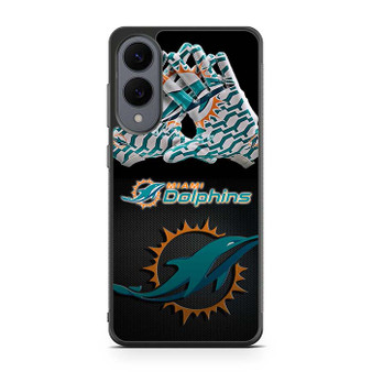 miami dolphins receiver gloves Samsung Galaxy S25 Edge Case
