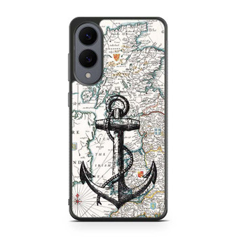 Nautica map and anchor Samsung Galaxy S25 Edge Case