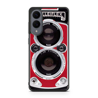 Red Rolleiflex Dual lens Samsung Galaxy S25 Edge Case