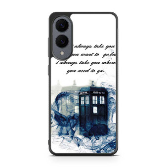 Tardis doctor who Quotes Samsung Galaxy S25 Edge Case
