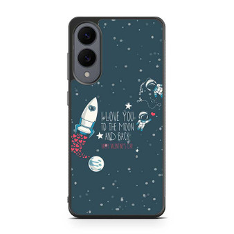 to the moon and back Quote Samsung Galaxy S25 Edge Case