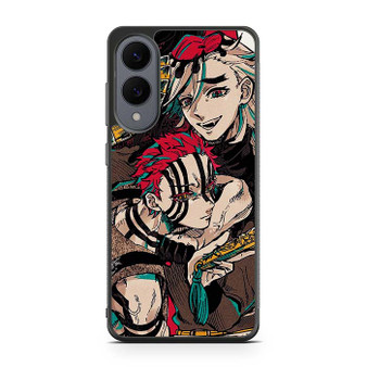 Demon Slayer Doma and Akaza Samsung Galaxy S25 Edge Case