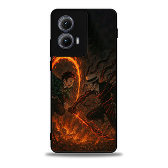 Demon Slayer Tanjiro vs Muzan Motorola Moto Edge Case