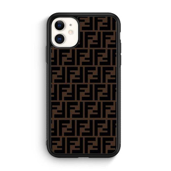 Fendi Brown Logo Art iPhone 11 Case