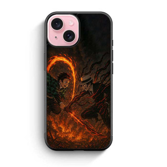 Demon Slayer Tanjiro vs Muzan iPhone 15 Case