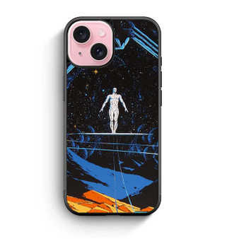 Silver surfer space iPhone 15 Case