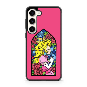 Princess peach stained glass Samsung Galaxy S23 Case