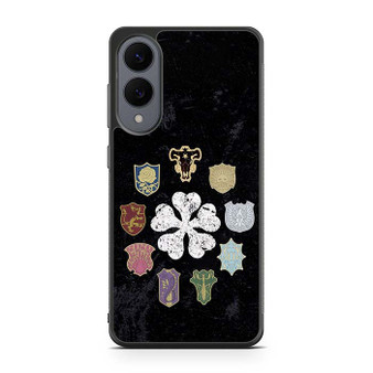 Black Clover Logos Samsung Galaxy S25 Edge Case