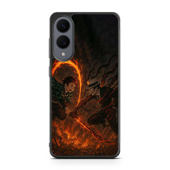 Demon Slayer Tanjiro vs Muzan Samsung Galaxy S25 Edge Case