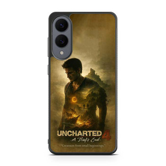 Uncharted 4 Ruins Brotherhood and a Thiefs Legacy Samsung Galaxy S25 Edge Case