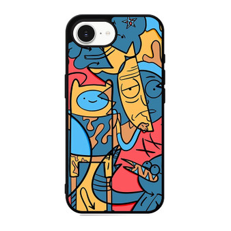 Adventure time rick and morty iPhone 17e Case