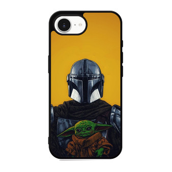 The Mandalorian Boba Fett and Baby Yoda Art iPhone 17e Case