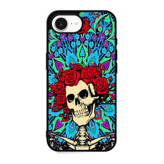 grateful dead rose skull iPhone 17e Case