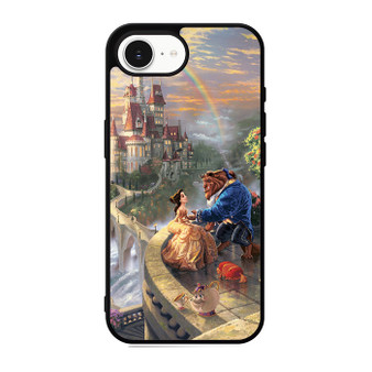 romantic beauty and the beast in their castle iPhone 17e Case