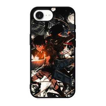 Attack on Titan Eren and Mikasa iPhone 17e Case