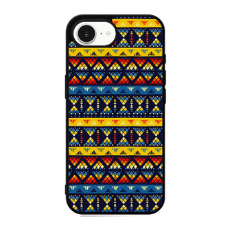 Yellow and Blue Tribal Pattern iPhone 17e Case