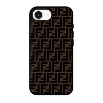 Fendi Brown Logo Art iPhone 17e Case