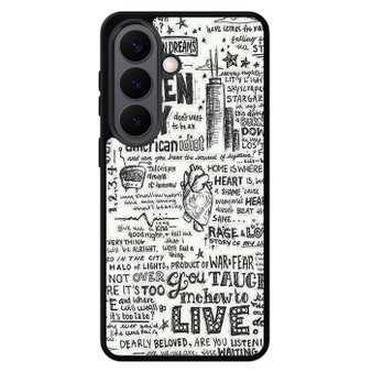 Green Day Lyrics Samsung Galaxy S26 Series Case
