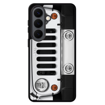 Jeep Wrangler White Samsung Galaxy S26 Series Case