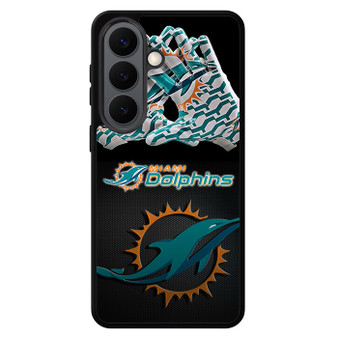 miami dolphins receiver gloves Samsung Galaxy S26 Series Case