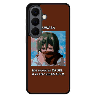 Attack On Titan Mikasa Quotes 1 Samsung Galaxy S26 Series Case
