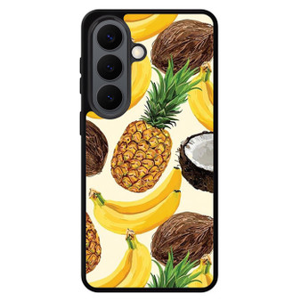 Pineapple Banana Coconut art Samsung Galaxy S26 Series Case