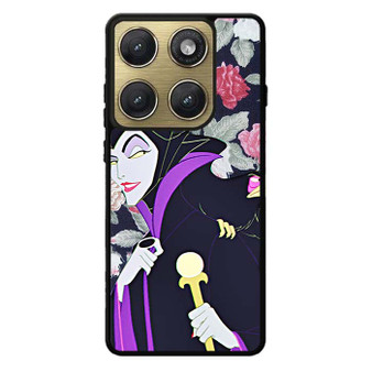 Maleficent evil face floral Motorola Edge 2026 Case