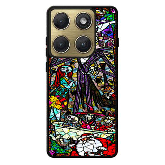 Nightmare before christmas stained glass Motorola Edge 2026 Case