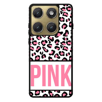 Pink Custom Leopard Motorola Edge 2026 Case