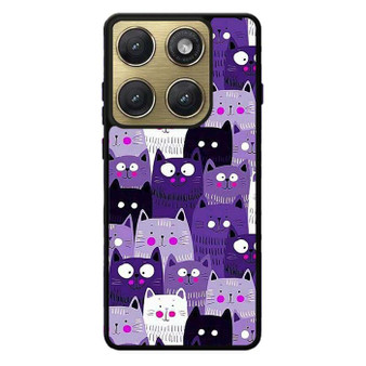 Purple Cat Collage Motorola Edge 2026 Case