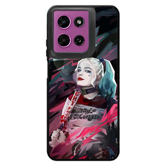 Harley Quenn and Joker in Abstruct Art Motorola Moto G 2026 Case