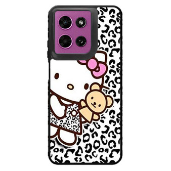 hello kitty leopard background Motorola Moto G 2026 Case