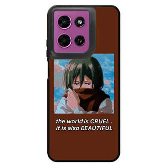 Attack On Titan Mikasa Quotes 1 Motorola Moto G 2026 Case