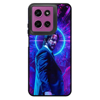 John Wick in Neon Motorola Moto G 2026 Case