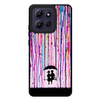 Couple in Rainbow Paint Art Motorola Moto G Play 2026 Case