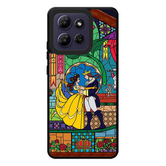 belle and beast prince stained glass Motorola Moto G Play 2026 Case