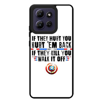 Captain America's Quote Motorola Moto G Play 2026 Case