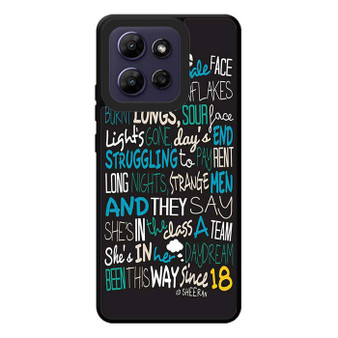 Ed Sheeran Quotes 3 Motorola Moto G Play 2026 Case