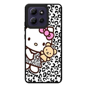 hello kitty leopard background Motorola Moto G Play 2026 Case