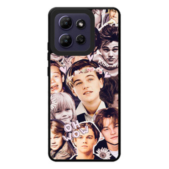 Lenardo Di Caprio Young Collage Motorola Moto G Play 2026 Case