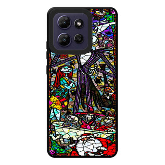 Nightmare before christmas stained glass Motorola Moto G Play 2026 Case
