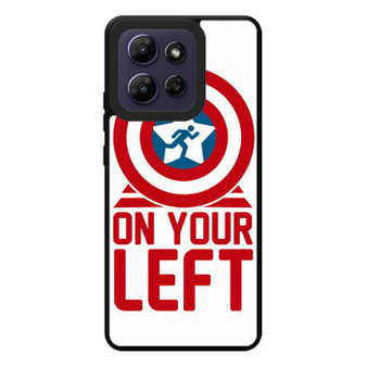 On your left captain america Motorola Moto G Play 2026 Case