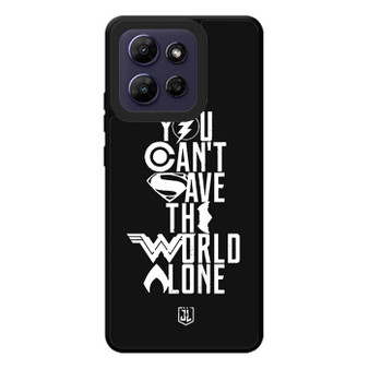 You Cant Save The World Alone Justice League Motorola Moto G Play 2026 Case