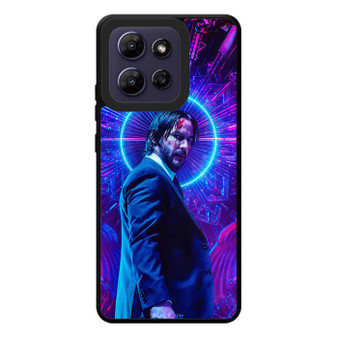 John Wick in Neon Motorola Moto G Play 2026 Case