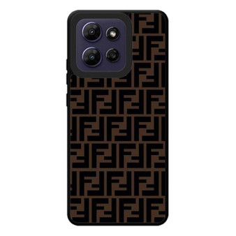 Fendi Brown Logo Art Motorola Moto G Play 2026 Case