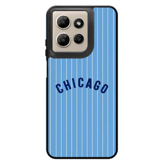 Chicago cubs jersey pattern Motorola Moto G Power 2026 Case