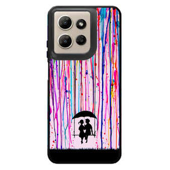 Couple in Rainbow Paint Art Motorola Moto G Power 2026 Case