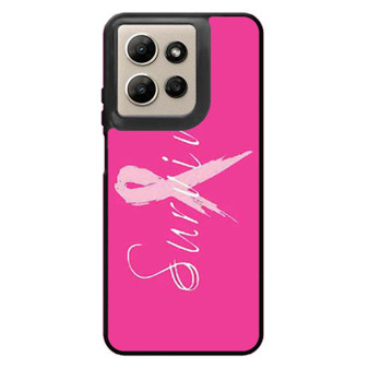 Breast Cancer survivor pink Motorola Moto G Power 2026 Case